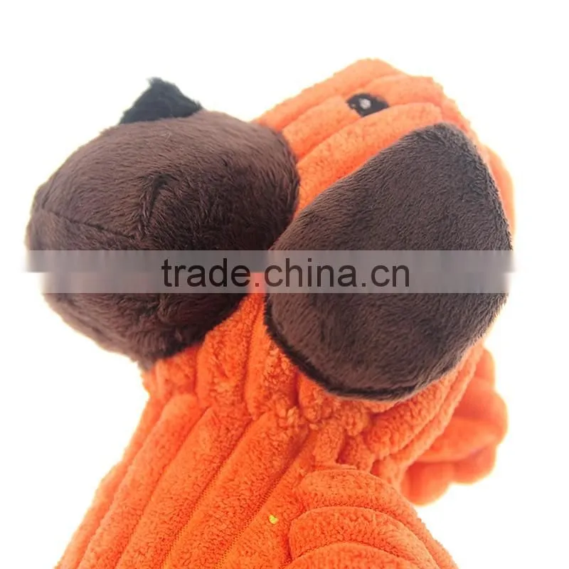 Fashion Short Plush Dog Toys Squeaker Pet Stuffer Corduroy Toy Puppy Product toys Puppy Chewing Training Toy Animal Shape