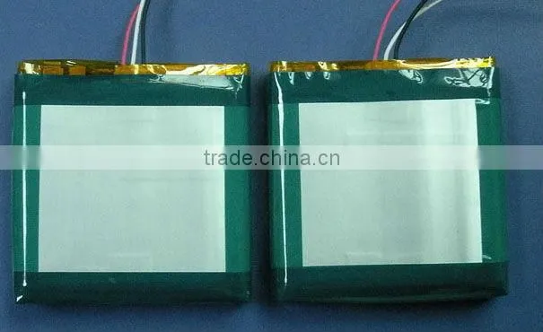 3.7v rechargeable ultra thin lithium-ion polymer battery