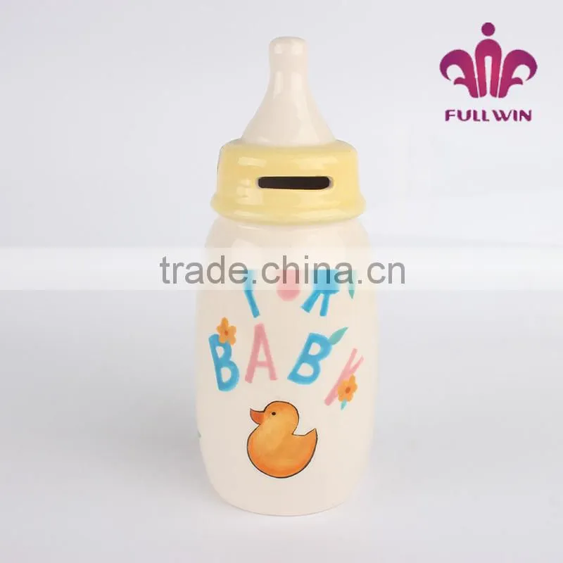 feeding-bottle piggy bank to paper money coin slot safe box coin slot safe box