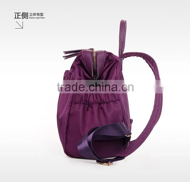 2016 new design backpack fashon lady nylon backpack multicolor nice backpack