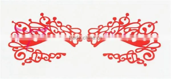 Hollow eye tattoo sticker with glue in body art