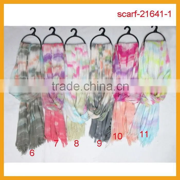 lady print modal scarf