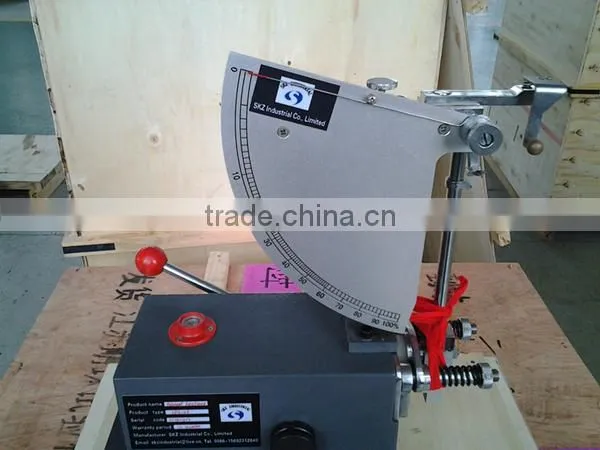 Rubber pendulum impact resiliency testing machine