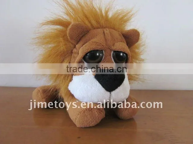 JM8238 plush toys lion with big eyes