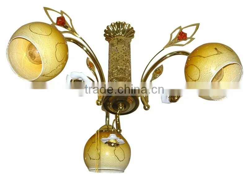 2014 decorative European style glass chandelier with crystal