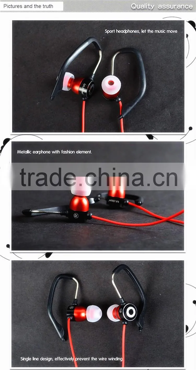 Free shipping sport running earphone for computer Mp3 mp4 player