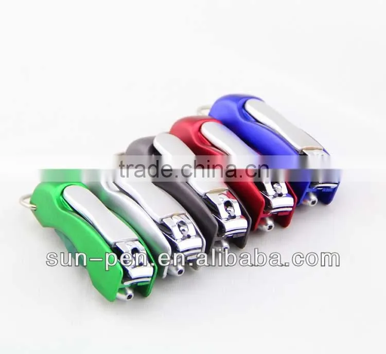 folding multi-funtional pen with nail clipper