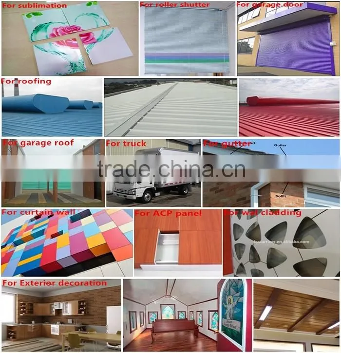 color coating pe prepainted aluminum coil in stock for ceiling decoration