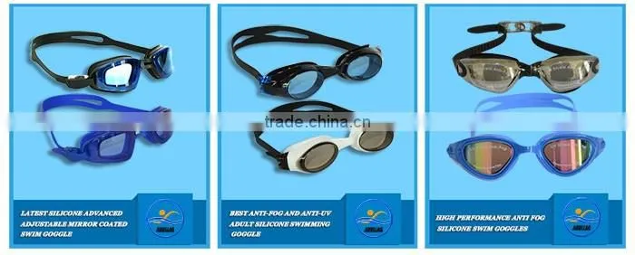The best price low MOQ safety and comfortable anti UV silicone swimming goggles