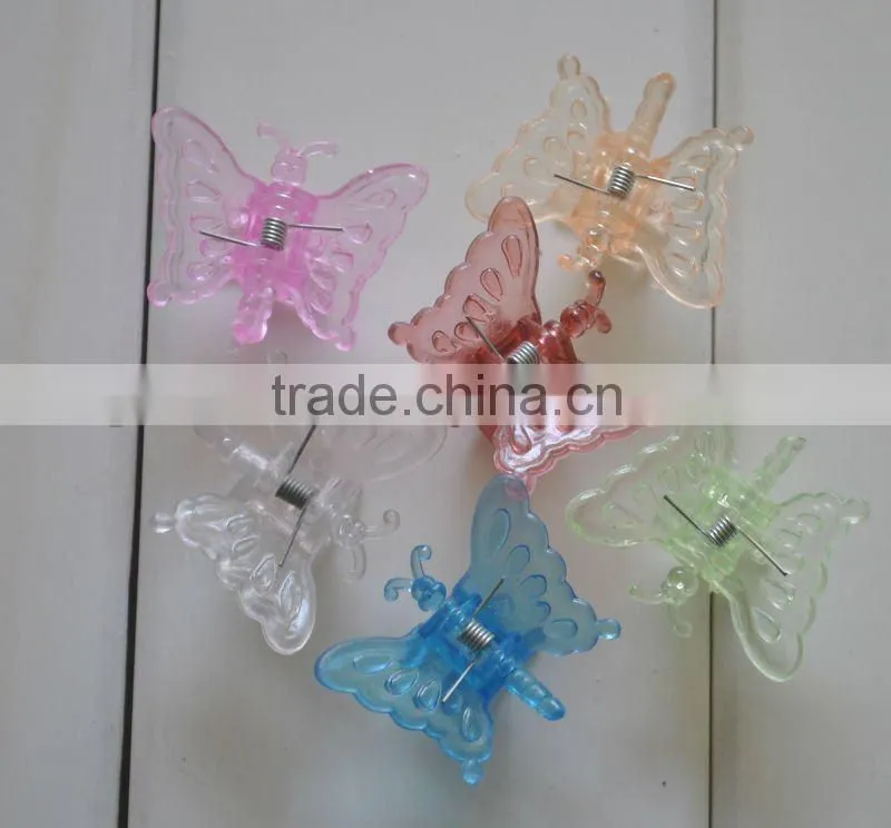 green butterfly plant support clip