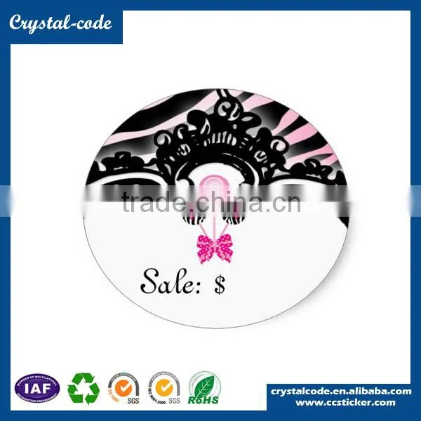 Waterproof strong sdheaive paper price tag