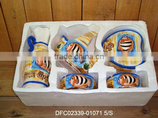 Hot selling Ceramic Arabic 5pcs gift set