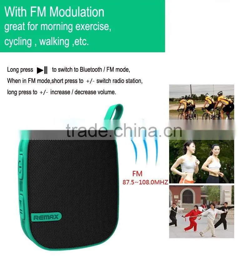 Remax X2 Portable Bluetooth Speaker With FM Radio Mic Hands Free Function