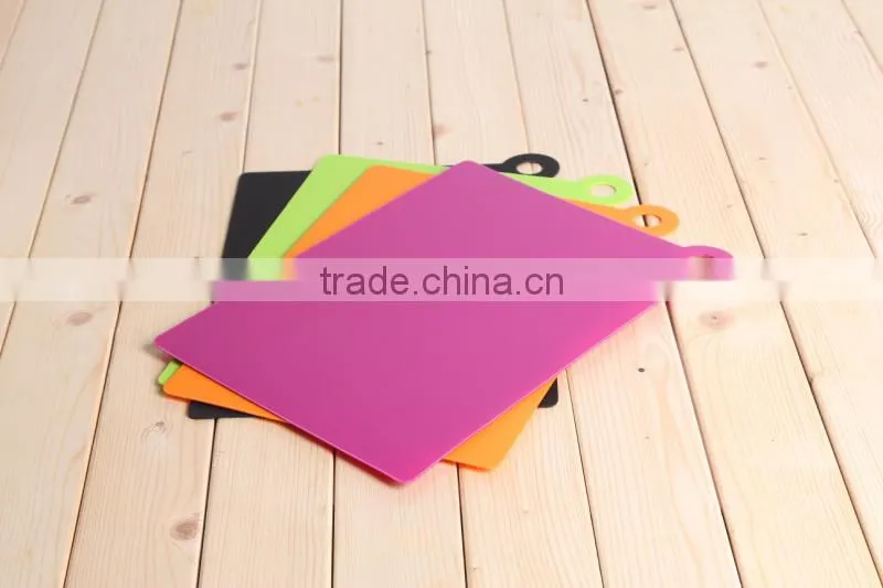 plastic cutting board outside
