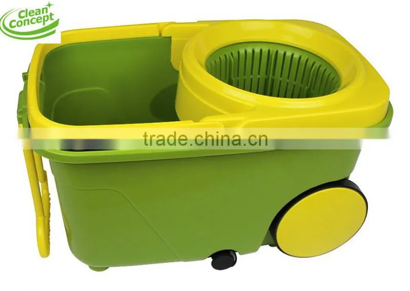 360 Floor Spin Mop with Large Wheels and Magic Mop