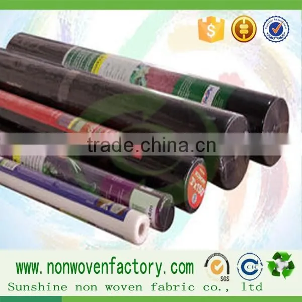 Black nonwoven spunbond weed garden black weed control fabric