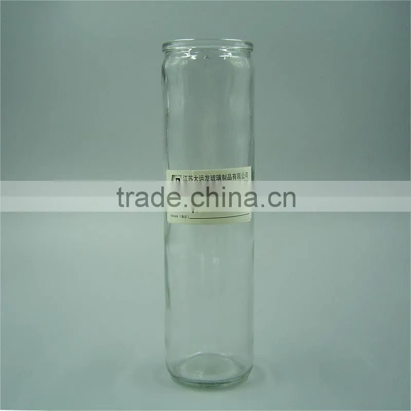 322ml Traditional Style Clear Straight Side Cylinder Glass Vase