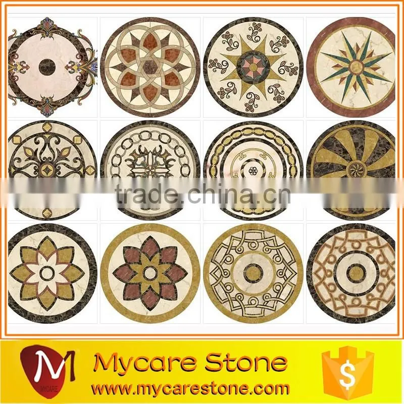 Popular design marble pattern water jet marble design