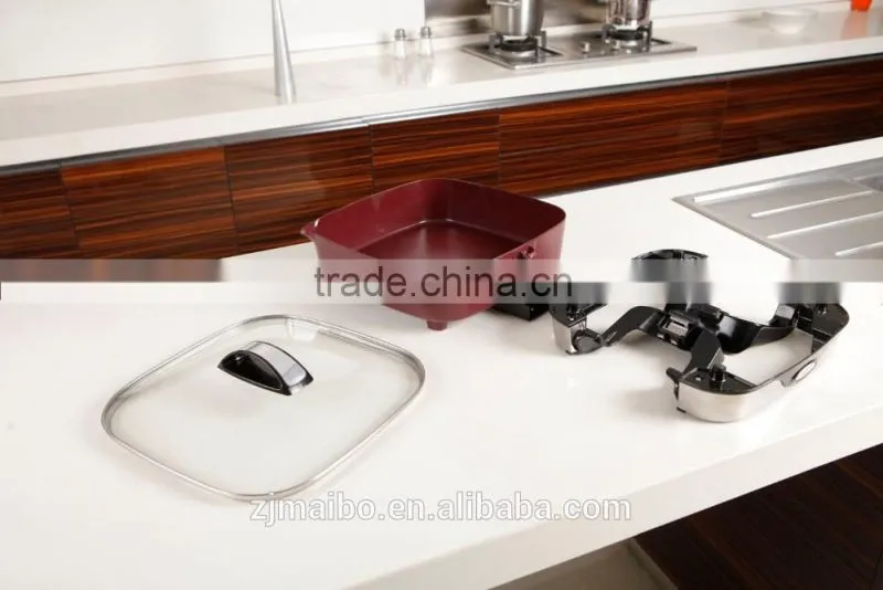 multi cooker with Adjustable Thermostat 12*12 inches square Non-stick coating electric skillet Fry Pan