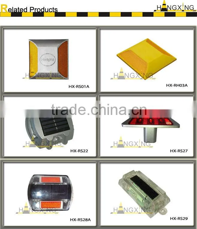 RS27 LED synchronous flashing solar road stud aluminium made