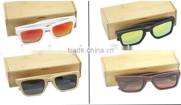 2016 high quality wood sunglass polarized lens custom logo
