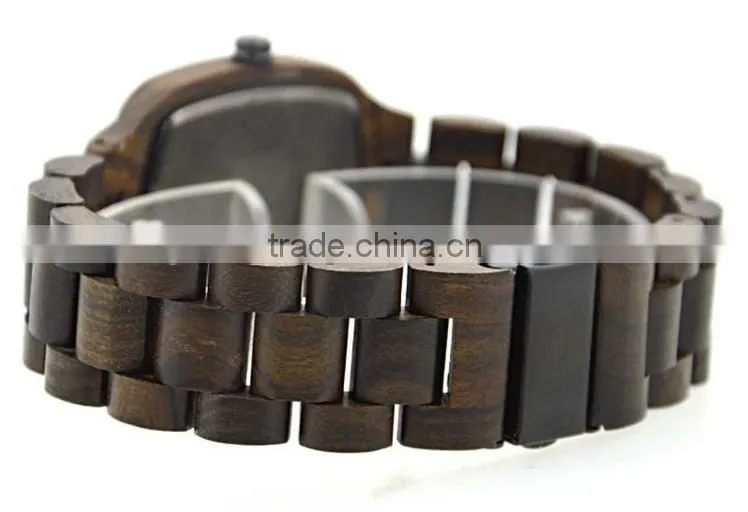 2016 High quality sandalwood quartz wooden watches for couple