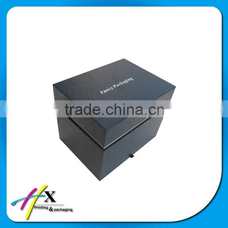 synthetic leather watch box with PU insert