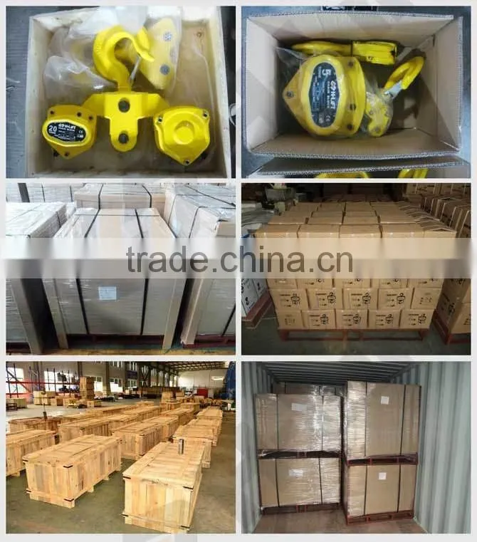 HSY type 5 ton electric chain hoist with motorized trolley
