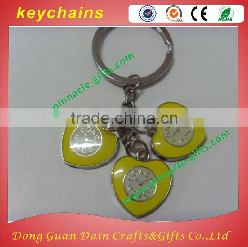 High quality swan with shining stone keychains