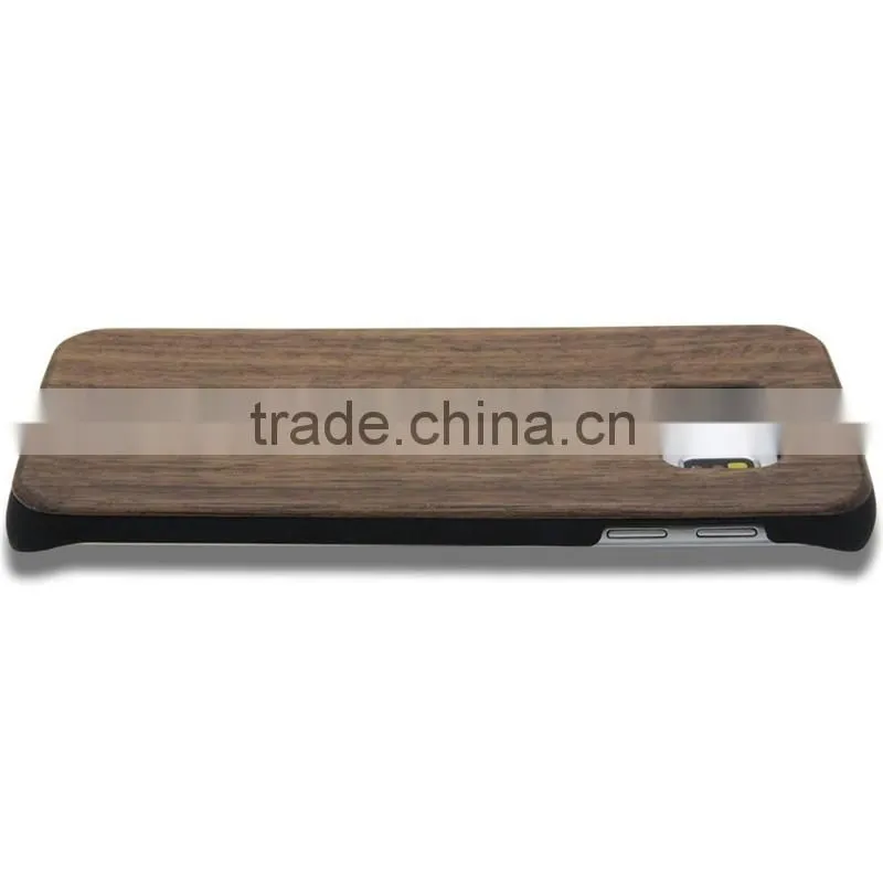 Wholesale Product! Case For Samsung Galaxy S6 PC+ Walnut Wood Cover for Samsung Galaxy S6 Edge Case for Ssamsung S6
