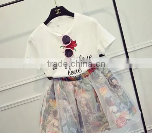 Summer Cotton Print Family Dress Environmental Print Family Dress