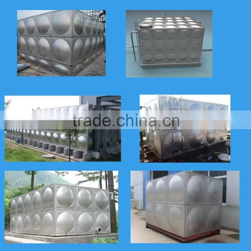 Sectional stainless steel water tank with good quality and price