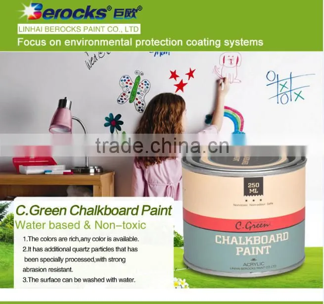 250ml washable non-toxic black chalkboard paint for class
