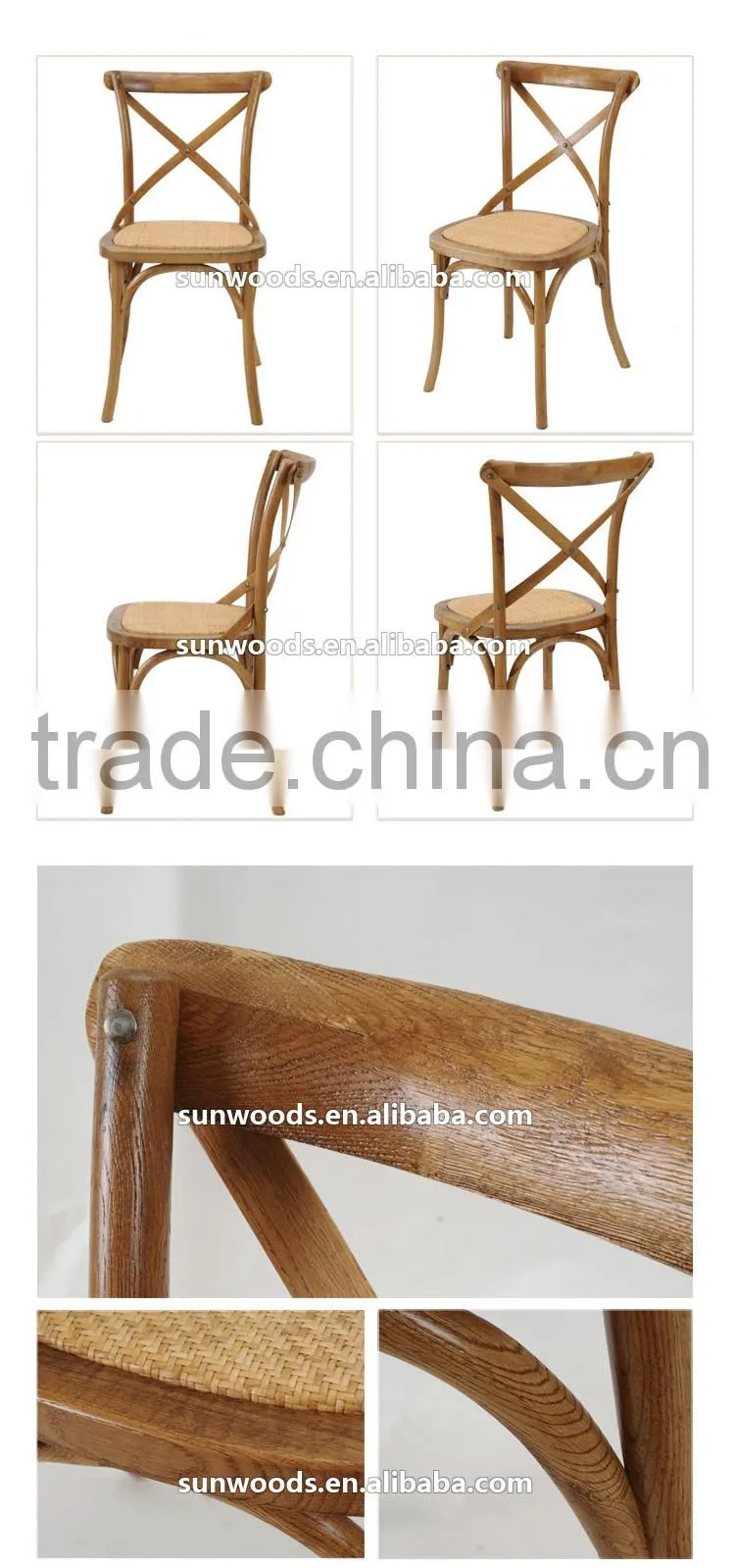 X cross back dining chair with high quality