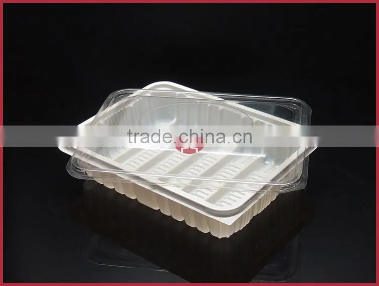 Custom APET Plastic Food Container with Lid Frozen Food Box Packaging XS-CYJ-001