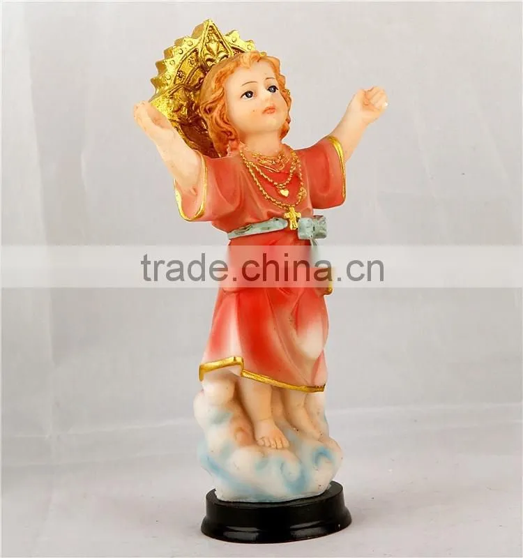Resin Statue Divine Child Jesus with a Baby Face