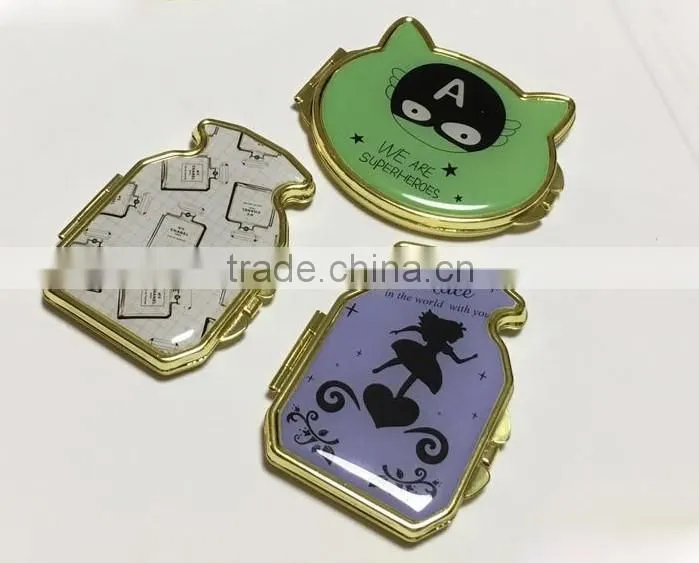 Square Fashion And Cheap Pocket Mirror For Promotional compact Mirror