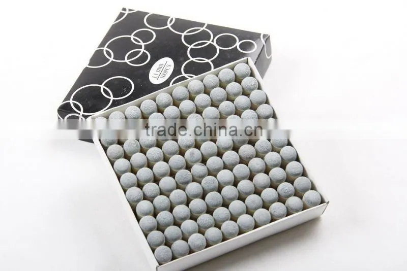 Wholesale 100 pcs push on snooker billiard pool cue tips 10mm