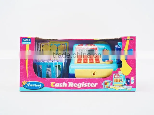 2015 New items electronic cash register toy with light and music(including simple infrared and calculator )TJ15080031