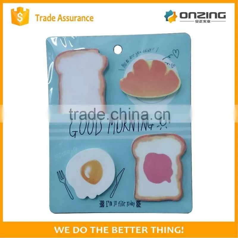 Popular type assorted custom die cut sticky notes