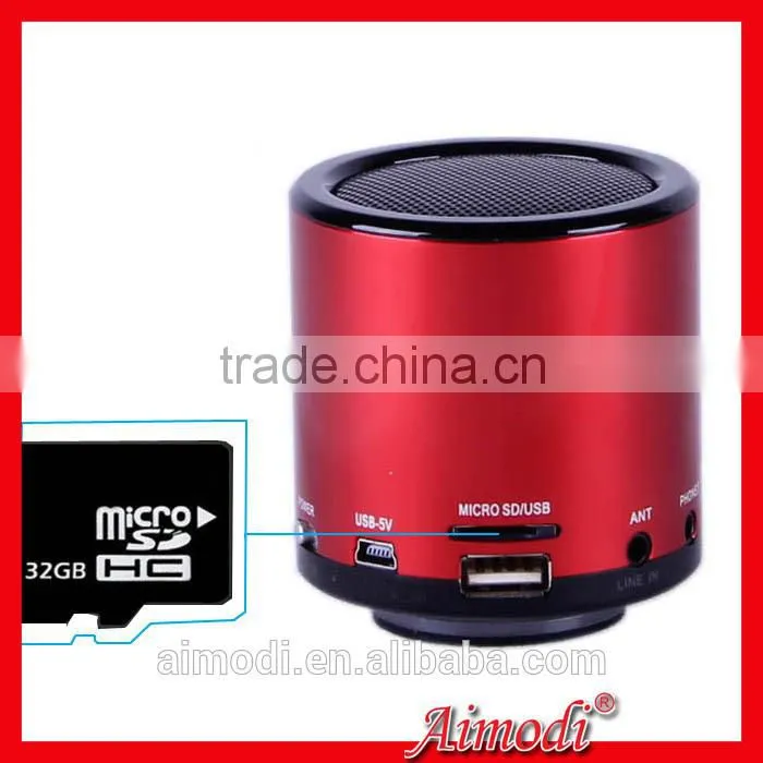 business gift fm radio bluetooth mini speaker with microphone, line in funciton
