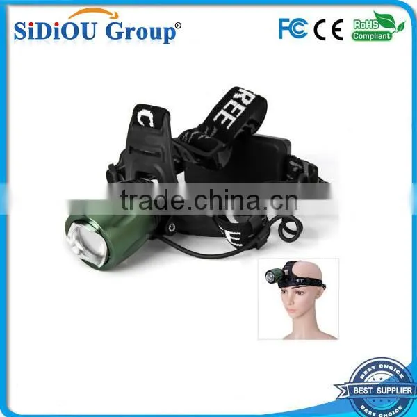 led rechargeable headlamp hiking aluminum led headlamps