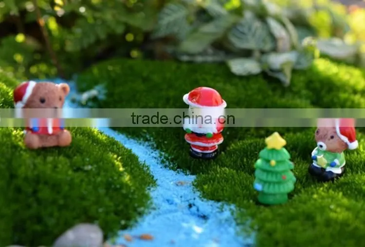 DIY SUPPLIERS Kawaii Christmas tree & Santa Claus resin crafts -> _-> wholesale ceramic hand carved wooden figurines