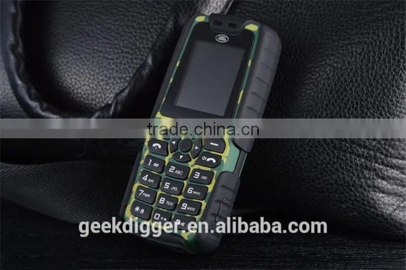 XP3300 Black Unlocked Phone Quad Band with 12000mAh Battery / FM / MP3 / Dual SIM / Flashlight Functions