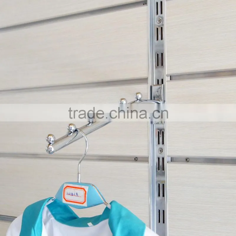 Factory direct sale high quality of security display slatwall hooks for cloths and used for supermarket