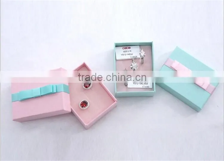 Customzied logo paper cardboard earring jewelry box