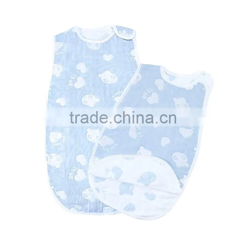 New Arrival Gauze Cotton Kids Cute Sleeping Bag