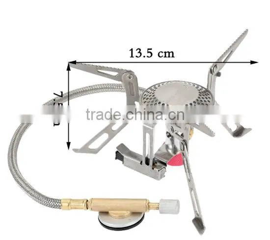 Outdoor Cooking Camping Gas Stove Mini Foldable Stainless Steel Gas Stove Furnace Split Type Butane Propane Burner
