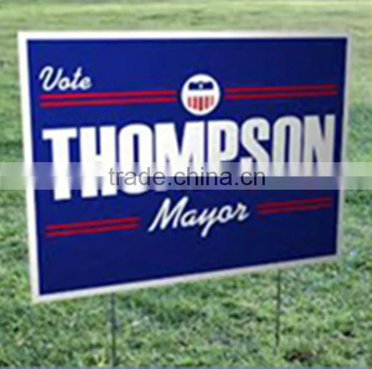 Fluted poly sign