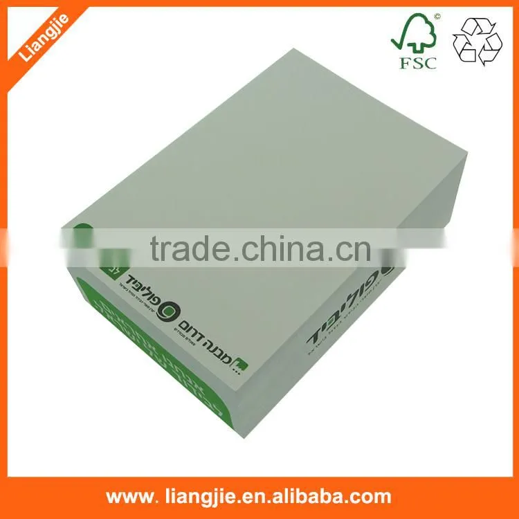paper cube memo pad with full color printing on sides